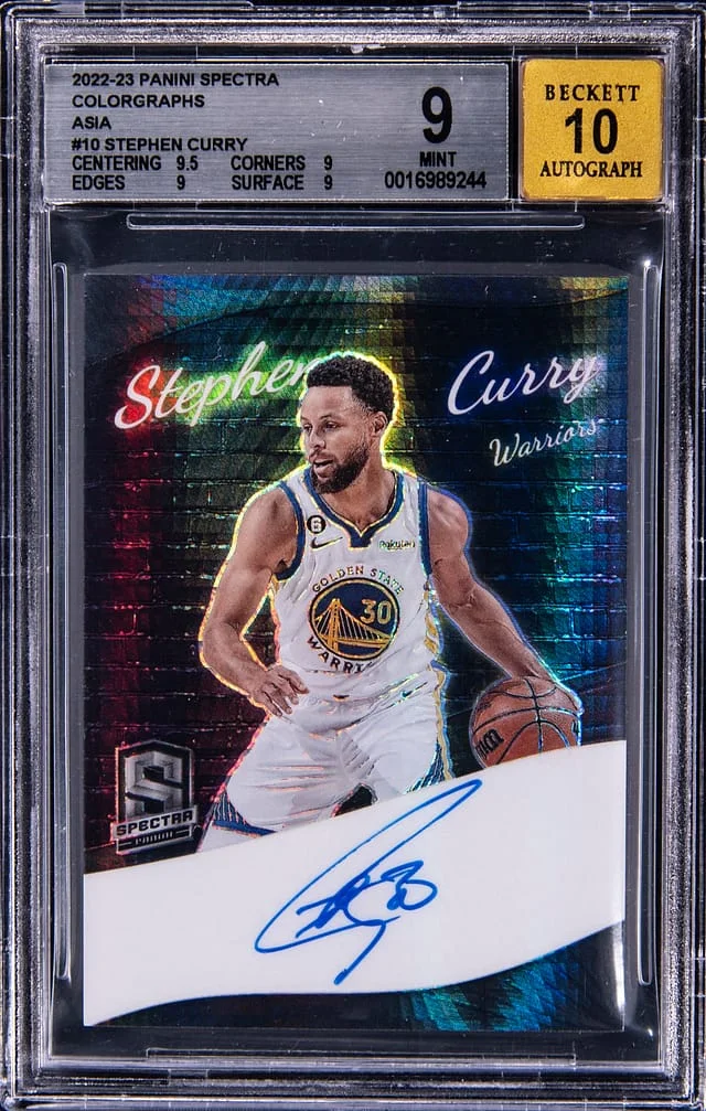2022 Panini Spectra Stephen Curry Colorgraphs Asia #10 card image