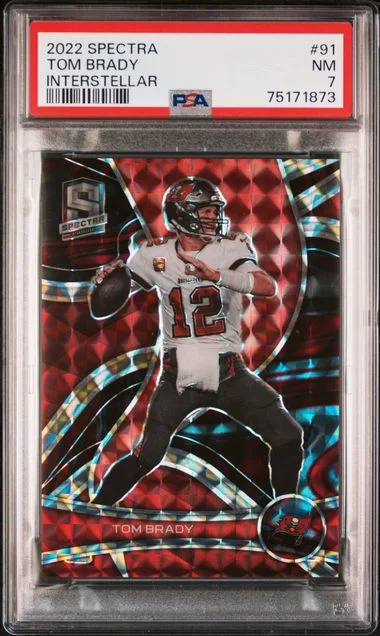 2022 Panini Spectra Tom Brady Interstellar #91 card image