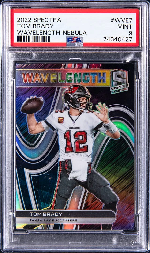 2022 Panini Spectra Tom Brady Wavelength Nebula #WVE-7 card image
