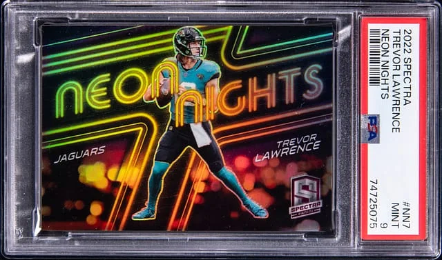 2022 Panini Spectra Trevor Lawrence Neon Nights #NN7 card image