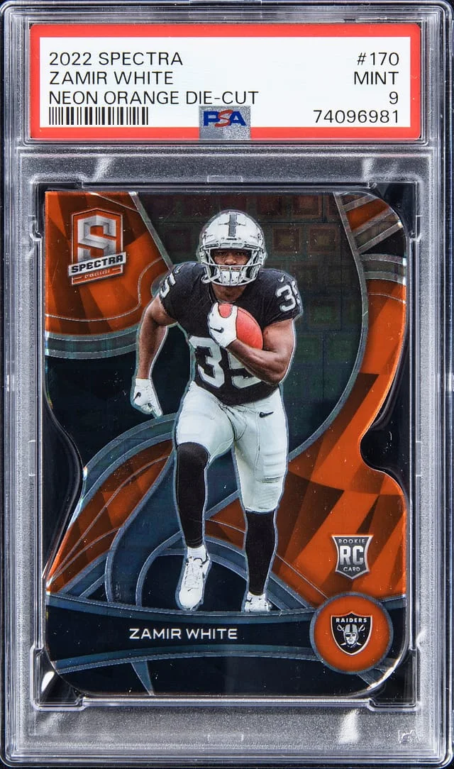 2022 Panini Spectra Zamir Neon Orange Die-Cut #170 card image