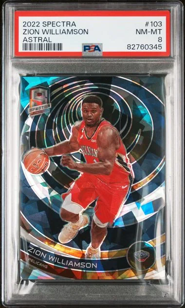 2022 Panini Spectra Zion Williamson Astral #103 card image
