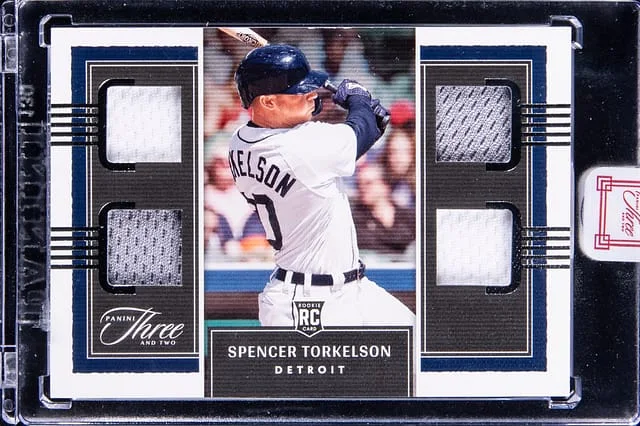 2022 Panini Spencer Torkelson Relic - Panini Encased Three and Two Quad Jerseys #RQJ-ST card image