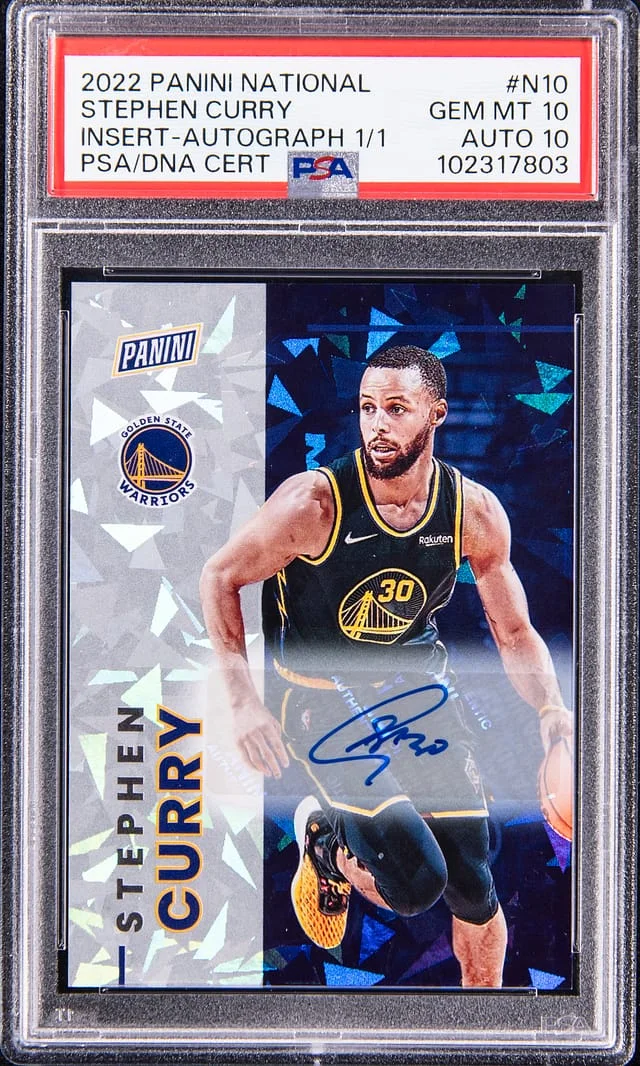 2022 Panini Stephen Curry National Insert Autograph #N10 card image