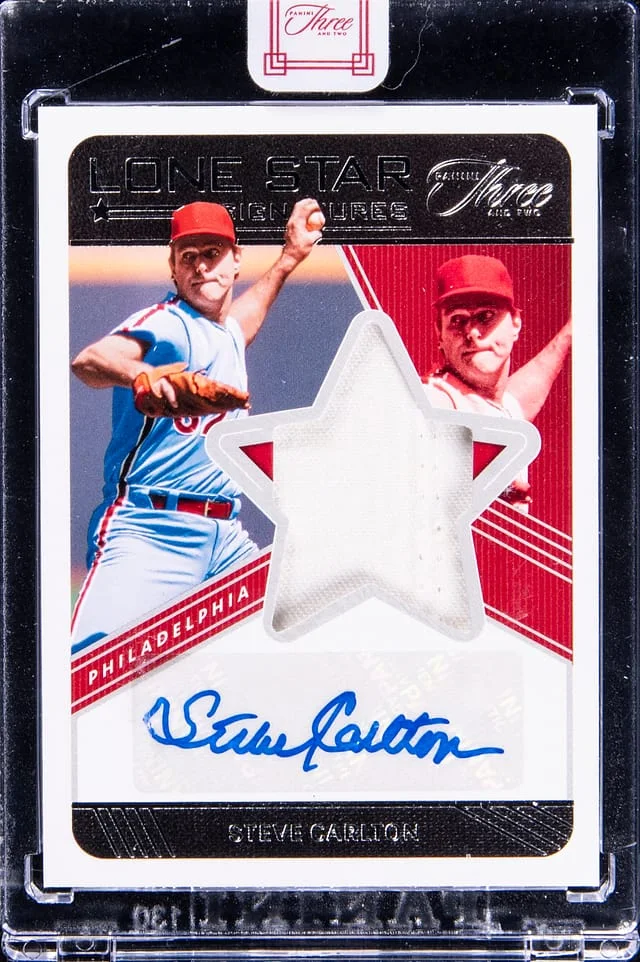 2022 Panini Steve Carlton Three and Two Lone Star Signatures #LSS-SC card image