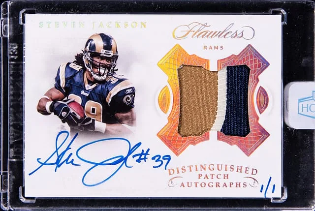 2022 Panini Steven Jackson Honors Recollection Flawless Distinguished Patch Autographs #DI-SJ card image