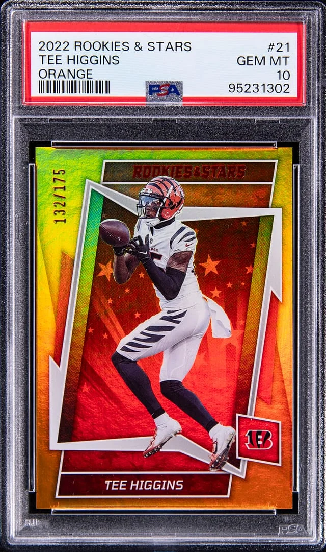 2022 Panini Tee Higgins Rookies & Stars Orange #21 card image