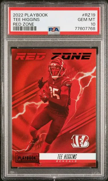 2022 Panini Tee Higgins Playbook Red Zone #RZ-19 card image