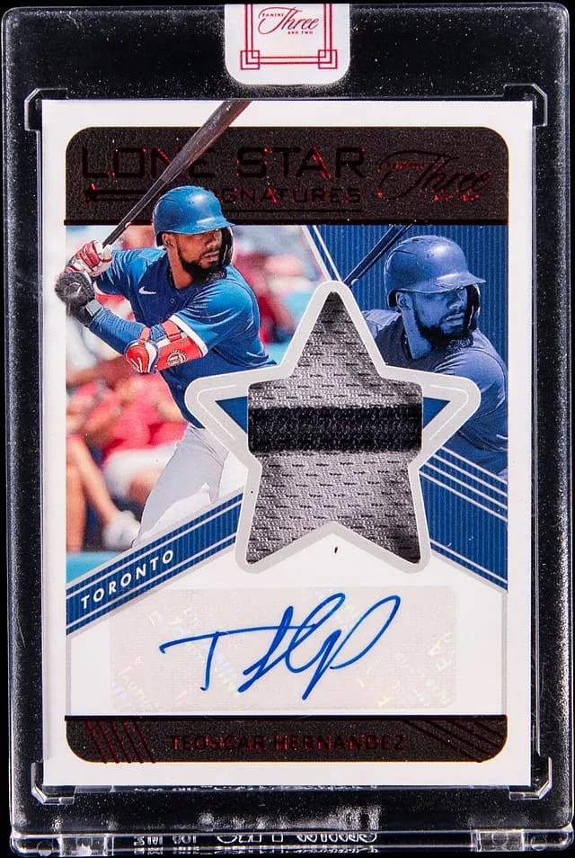 2022 Panini Teoscar Hernandez Three And Two Lone Star Signatures Ruby #LSS-TH card image