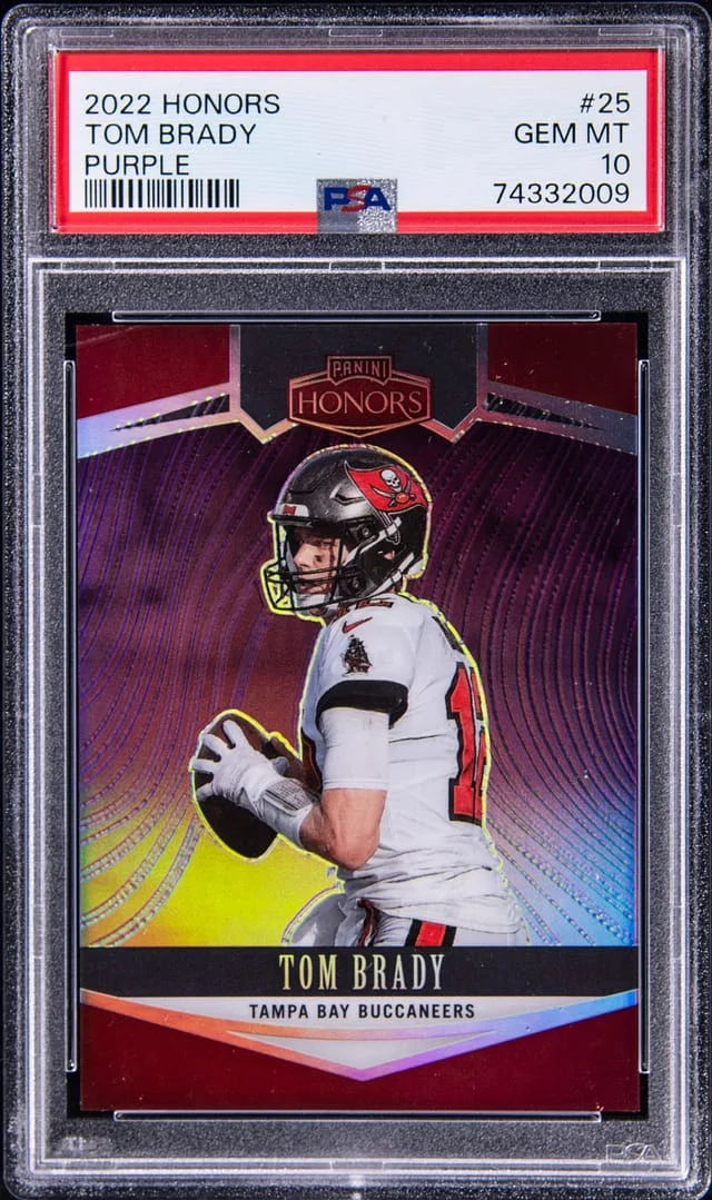 2022 Panini Tom Brady Honors Purple #25 card image