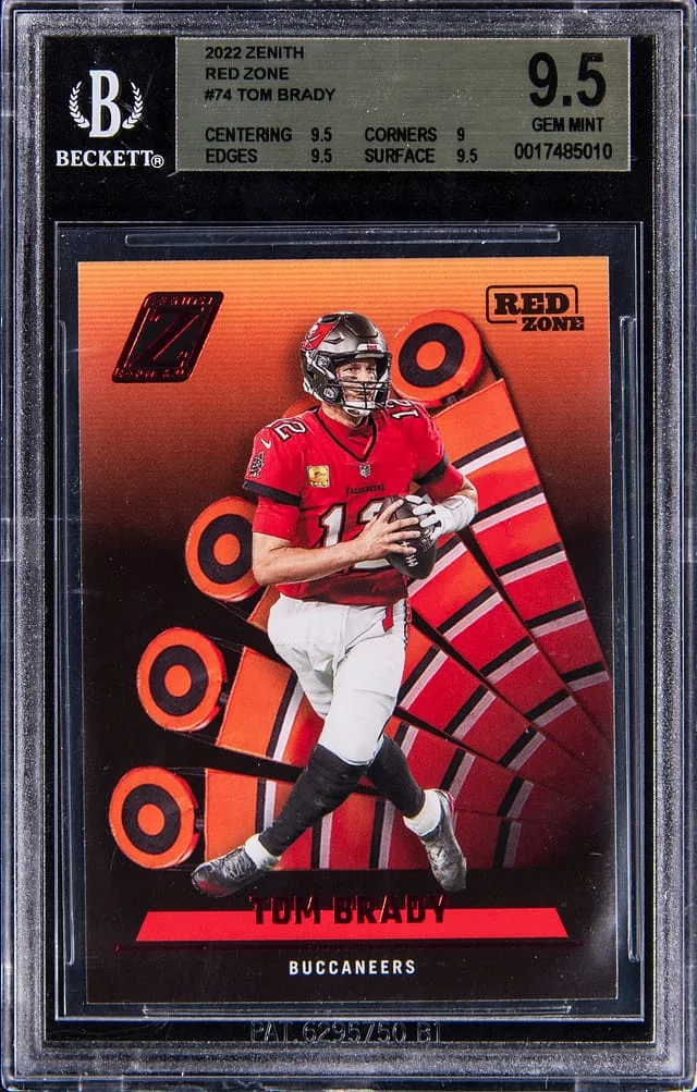 2022 Panini Tom Brady Zenith Red Zone #74 card image