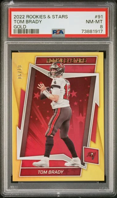2022 Panini Tom Brady Rookies & Stars Gold #91 card image