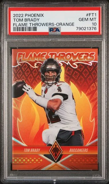 2022 Panini Tom Brady Phoenix Flame Throwers #FT1 card image