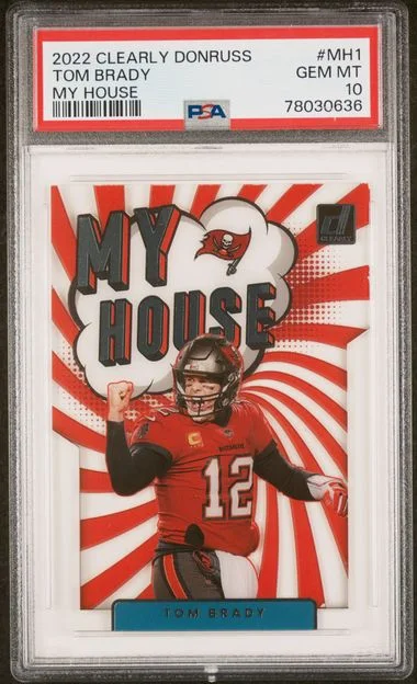 2022 Panini Tom Brady Clearly Donruss My House #MH1 card image