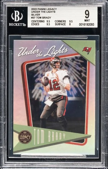 2022 Panini Tom Brady Legacy Under The Lights Silver #UL-37 card image