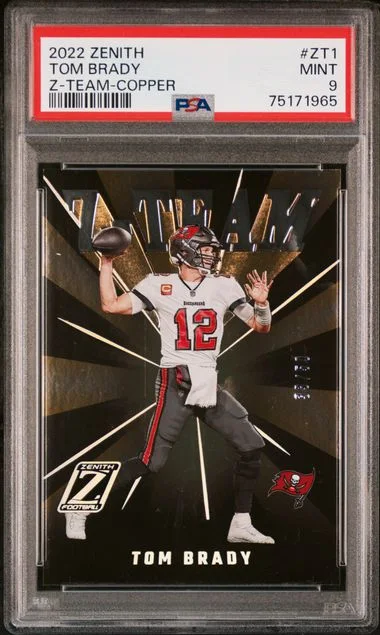 2022 Panini Tom Brady Zenith Z-Team Copper #Zt1 card image