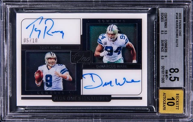 2022 Panini Tony Romo, DeMarcus Ware One #148 card image