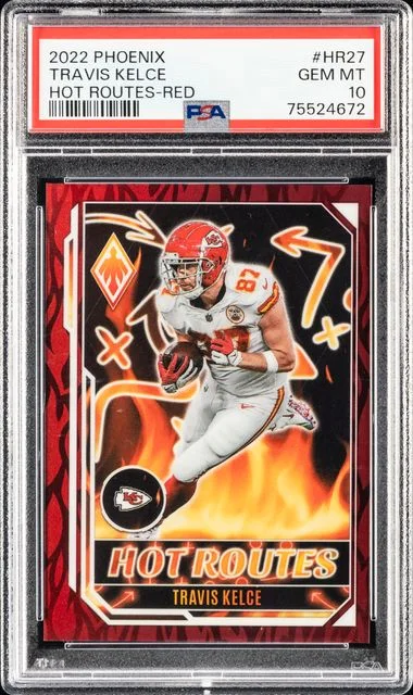 2022 Panini Travis Kelce Phoenix Hot Routes Red #Hr27 card image