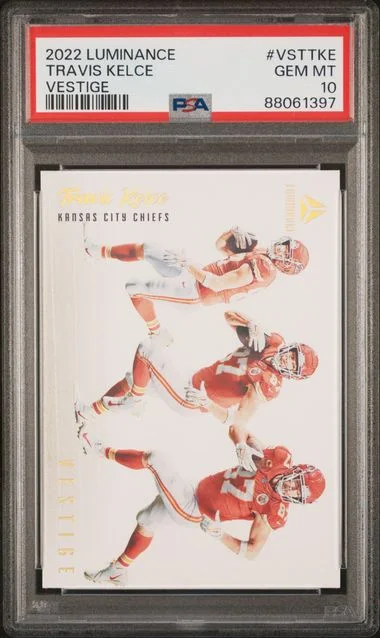 2022 Panini Travis Kelce Luminance Vestige #VSTTKE card image
