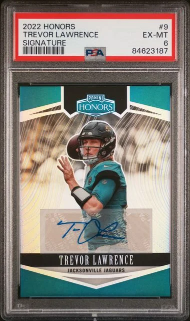 2022 Panini Trevor Lawrence Honors Signature #9 card image