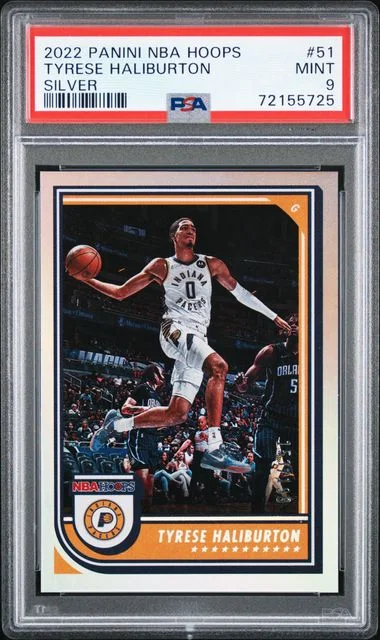 2022 Panini Tyrese Haliburton NBA Hoops Silver #51 card image