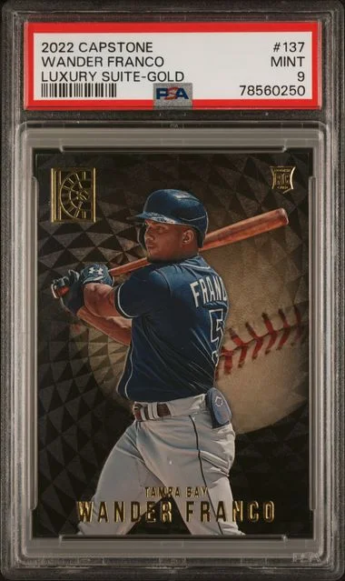 2022 Panini Wander Franco Capstone Luxury Suite-Gold #137 card image