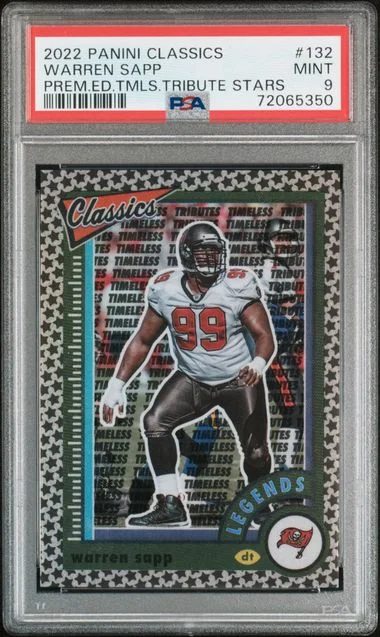 2022 Panini Warren Sapp Classics Premium Edition Timeless Tributes Stars #132 card image