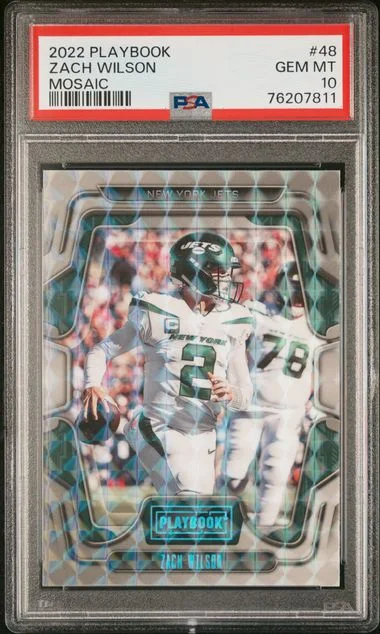 2022 Panini Zach Wilson Playbook Mosaic #48 card image