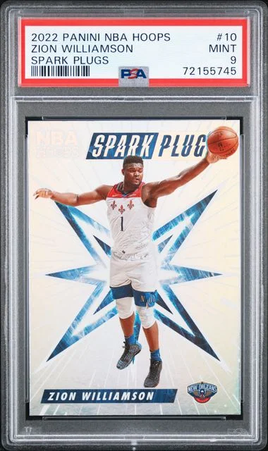 2022 Panini Zion Williamson NBA Hoops Spark Plugs #10 card image