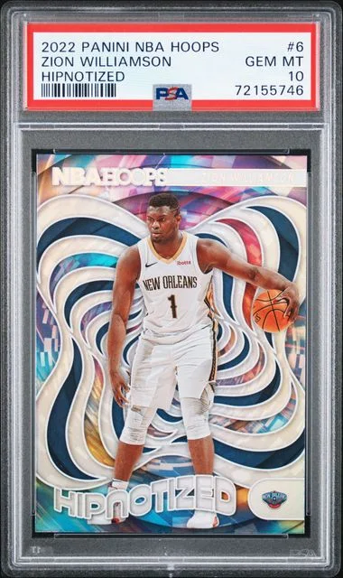 2022 Panini Zion Williamson NBA Hoops Hipnotized #6 card image