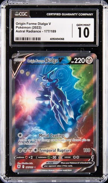 2022 Pokemon Astral Radiance Origin Forme Dialga V #177 card image