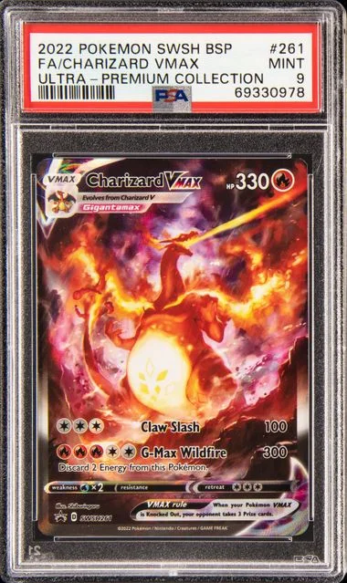 2022 Pokemon Black Star Promo Sword & Shield Ultra-Premium Collection Full Art Full Art/Charizard VMAX #261 card image