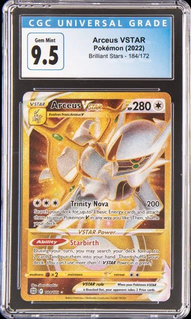 2022 Pokemon Brilliant Stars Arceus VSTAR #184 card image