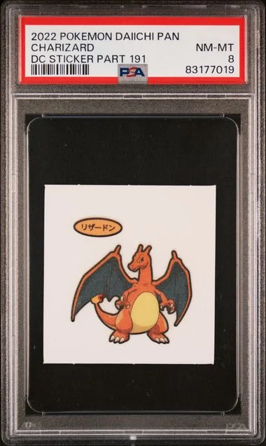 2022 Pokemon Daiichi Pan Deco Character Stickers Part Charizard #191 card image
