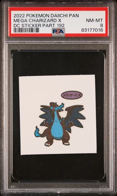 2022 Pokemon Daiichi Pan Deco Character Stickers Part Mega Charizard X #192 card image