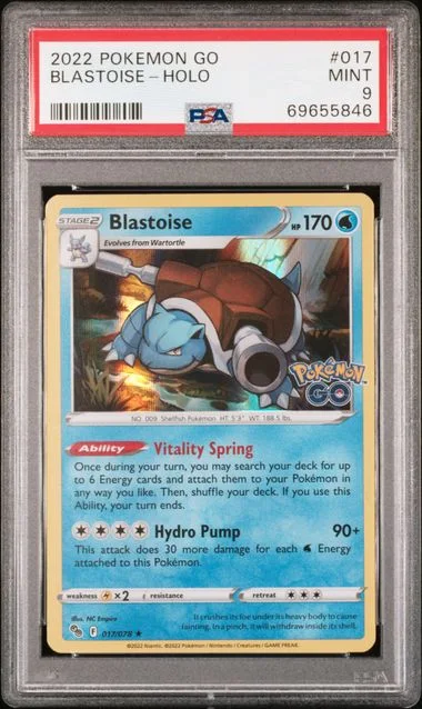 2022 Pokemon Go Blastoise-Holo #017 card image