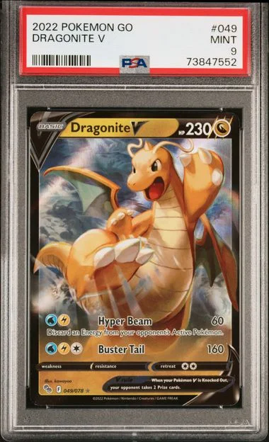 2022 Pokemon Go Dragonite V #049 card image