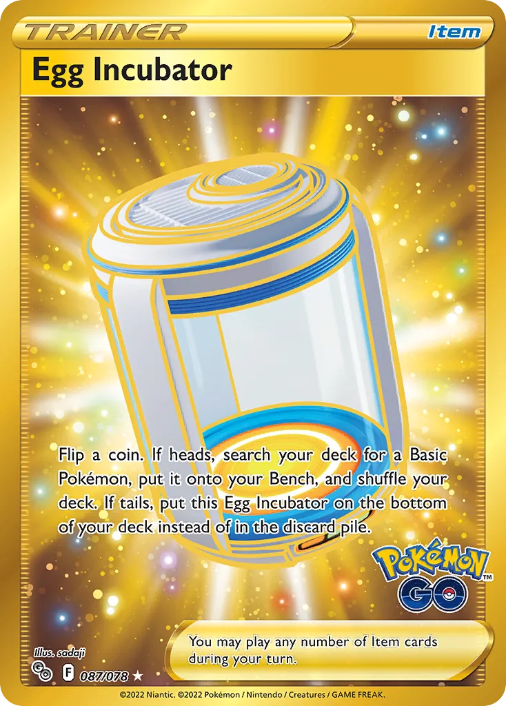 2022 Pokémon GO Egg Incubator Uncommon #66/78 Uncommon card image