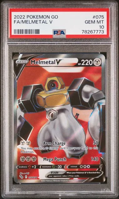2022 Pokemon Go Full Art/Melmetal V #075 card image