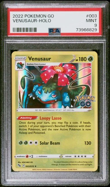 2022 Pokemon Go Holofoil Venusaur #003 card image