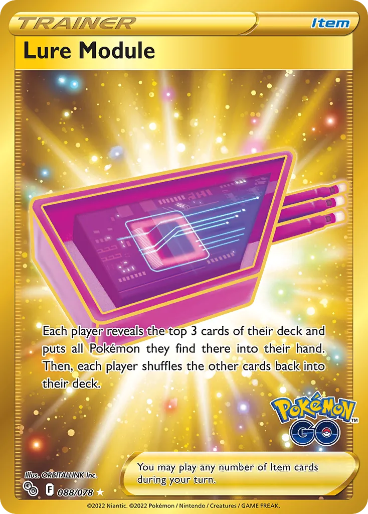 2022 Pokémon GO Lure Module #88/78 Rare Secret card image