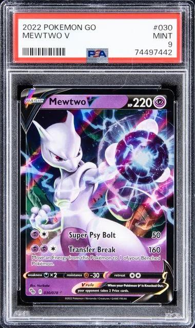 2022 Pokemon Go Mewtwo V #030 card image
