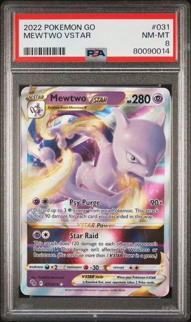 2022 Pokemon Go Mewtwo Vstar #031 card image