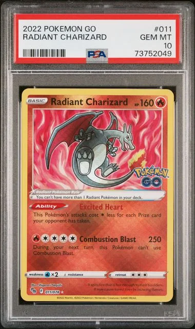2022 Pokemon Go Radiant Charizard #011 card image