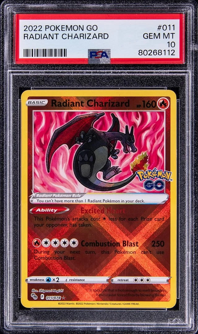 2022 Pokemon Go Radiant Charizard #11 card image