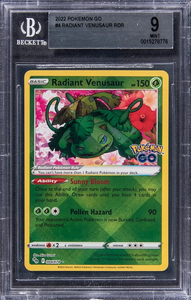 2022 Pokemon Go Radiant Rare Holofoil Radiant Venusar #4 card image