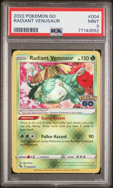 2022 Pokemon Go Radiant Venusaur #004 card image