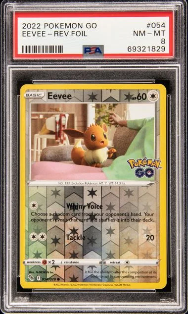 2022 Pokemon Go Reverse Foil Eevee #054 card image