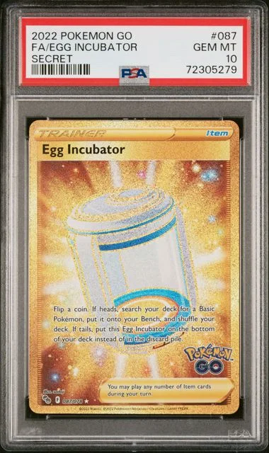 2022 Pokemon Go Secret Full Art/Egg Incubator #087 card image