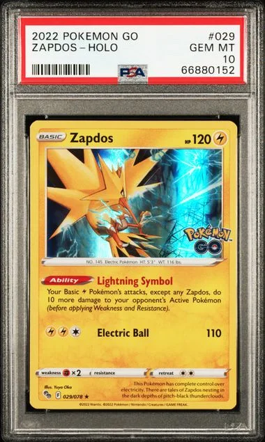 2022 Pokemon Go Zapdos-Holo #029 card image
